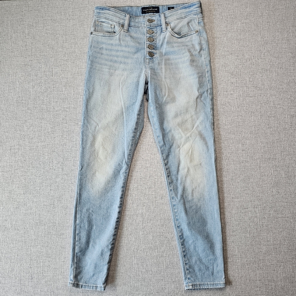 LUCKY BRAND Jeans Button Fly Ava Skinny Light Blue